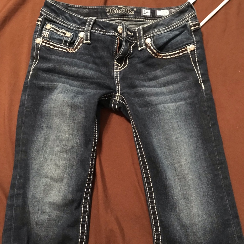 Denim miss me capris